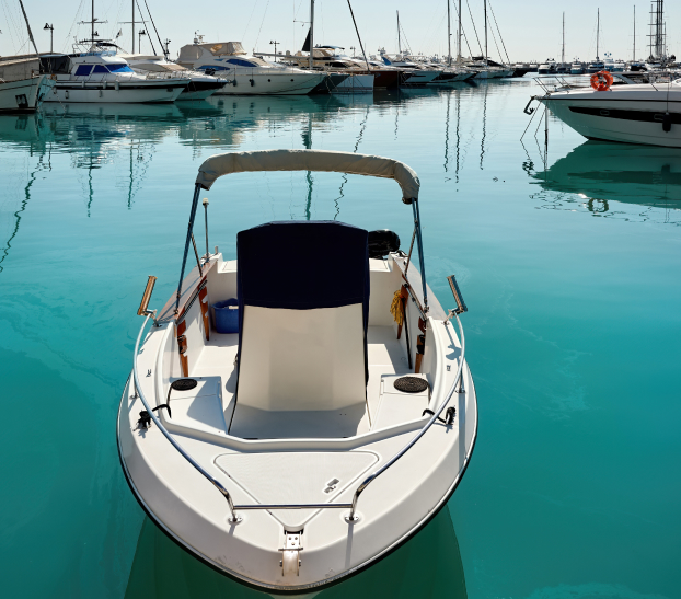 Additional boat insurance coverage options illustrated by items on a boat.