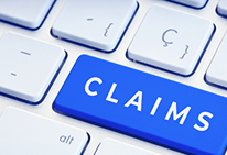 A claims form, illustrating claims history as a premium factor.